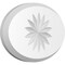 Ekena Millwork Standard Dalton Flower Rosette With Beveled Edge, 6"W x 4"H x 1/2"P ROSP060X040X050DAL10 - alternate 1
